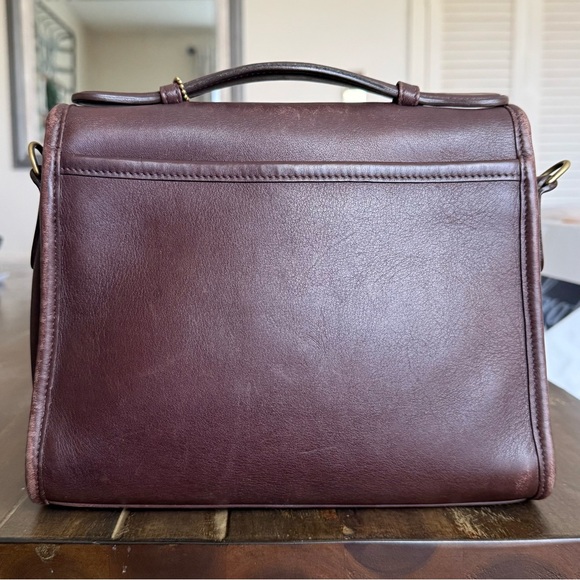 Vintage Coach Court Bag 9870 in Mahogany - Picture 3 of 7